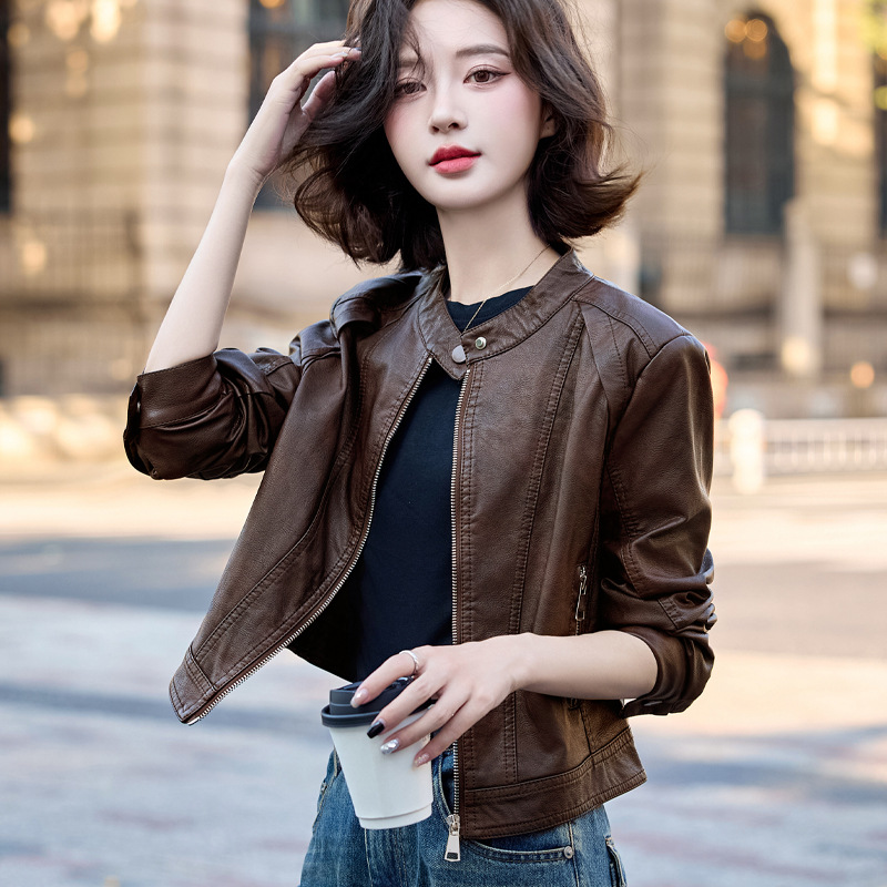(Mới) Mã L3835 Giá 1680K: Áo Da Nữ Wotdyi Hàng Mùa Xuân Thu Đông Thời Trang Nữ Chất Liệu G05 Sản Phẩm Mới, (Miễn Phí Vận Chuyển Toàn Quốc).