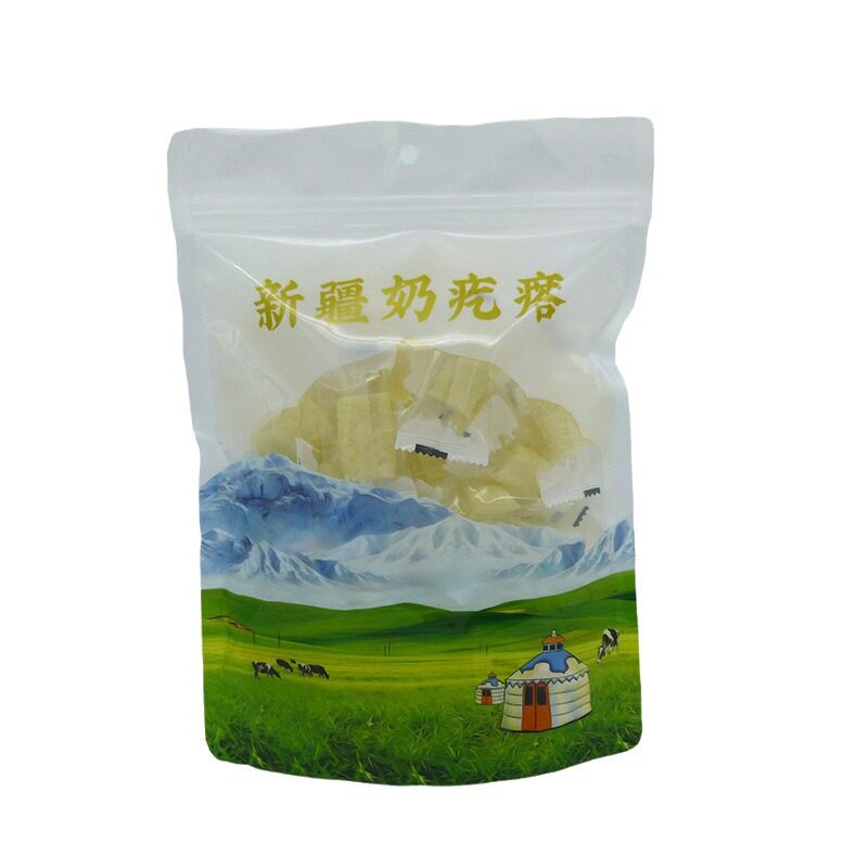 Xinjiang Cheese Original Milk Pimples/Bag Unsweetened Milk Alcohol Independent Packaging Cheese Snack Milk Candy