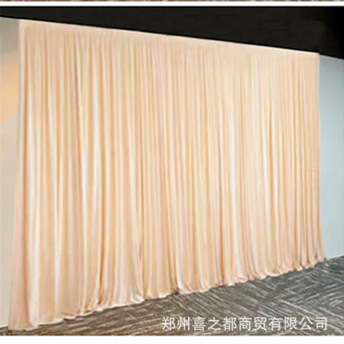 Wedding Milk Silk Backdrop Curtain Hotel Wedding Drape Stage Wedding Curtain Venue Curtain Handmade Craft