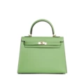Avocado green (gold buckle)