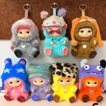 Wakuku Furry Trendy Party Plush Blind Box Wakuku Cute Anime Figure Qixi Festival Gift Cross-Border Hot Item