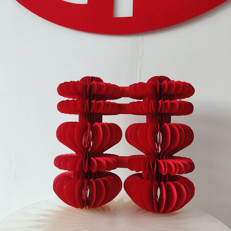 Wedding wedding word honeycomb ball three-dimensional ornaments wedding room layout decoration engagement ceremony type word table wedding supplies wholesale