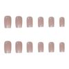 PD-61 pink silver French Internet celebrity fake nail stickers wear nail manicure finished nail patch nail patch