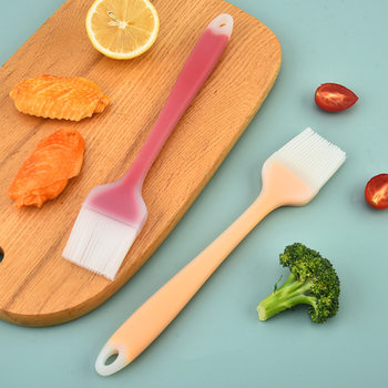 Translucent silicone oil brush all-inclusive handle silicone cream brush kitchen sauce brush sweeper bbq barbecue brush