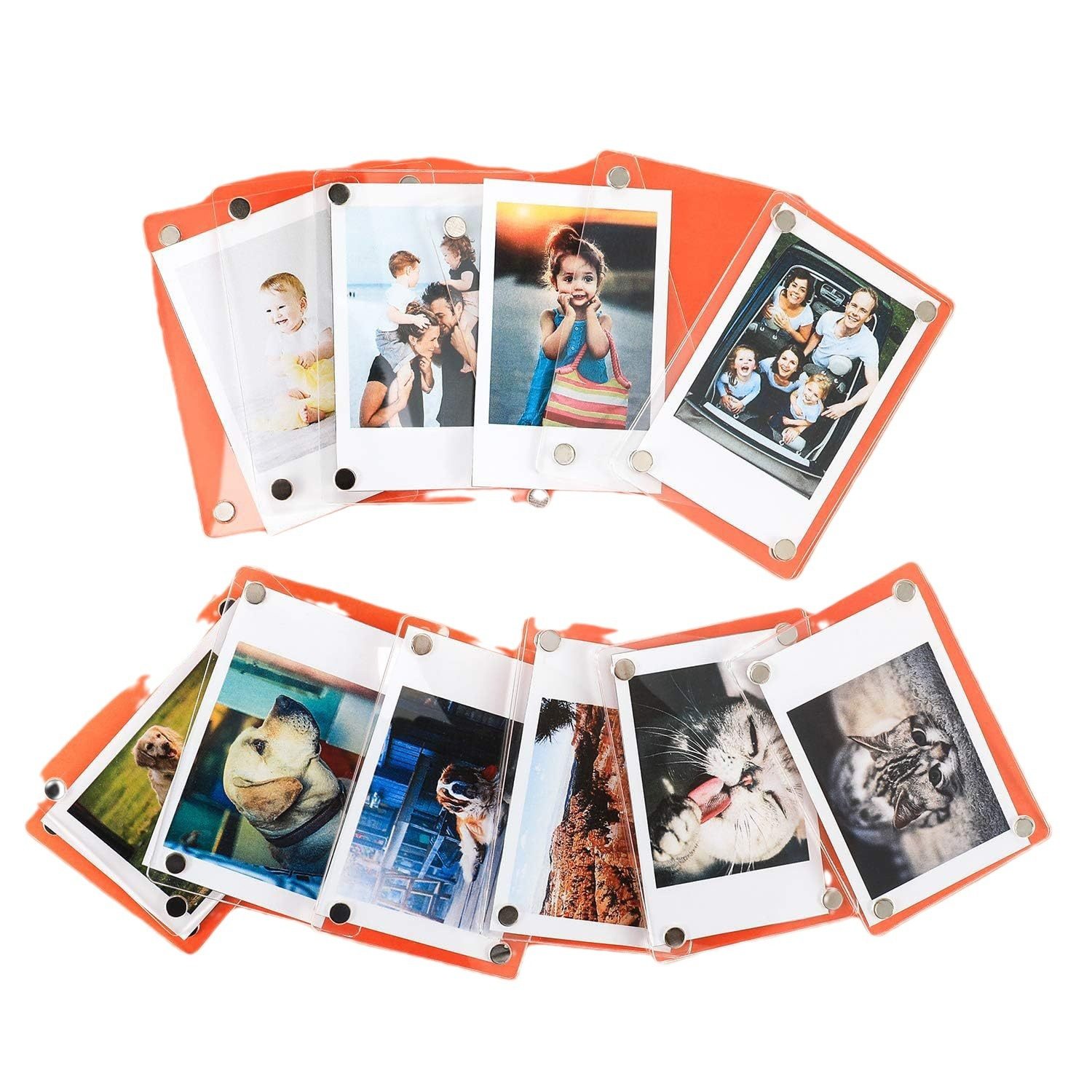 Acrylic refrigerator magnetic frame, double-sided photo refrigerator magnet photo frame, suitable for Fujifilm