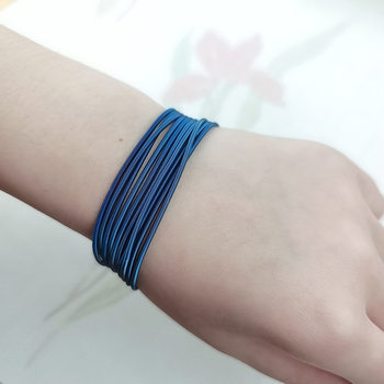 Stainless steel bracelet waterproof non-fading wire diameter 1.7mm spring 304 screw can be tightened can be opened telescopic bracelet