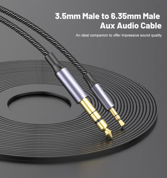 3.5 to 6.5 Audio Line Mobile Phone Notebook Flat Speaker Audio Amplifier Electric Guitar 6.35 Line Factory Outlet