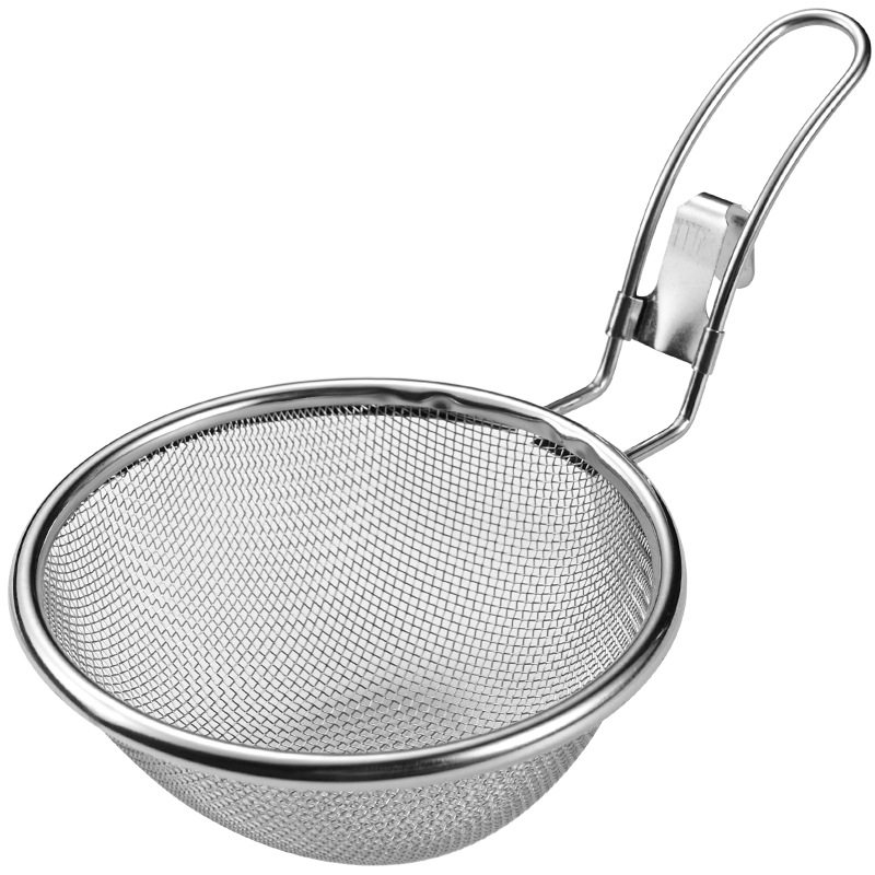 304 Stainless Steel Deepened Hot Pot Skimmer Kitchen Household Hanging Edge Powder Sieve Noodle Scoop Strainer Frying Filter Basket