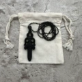Black sword necklace