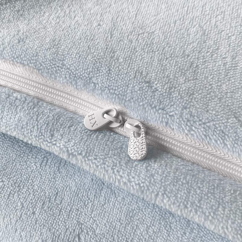 Autumn and Winter Simple Embroidered Milk Velvet Four-Piece Set Thickened Duvet Cover Bed Sheet Three-Piece Set Bedding Nantong Home Textiles