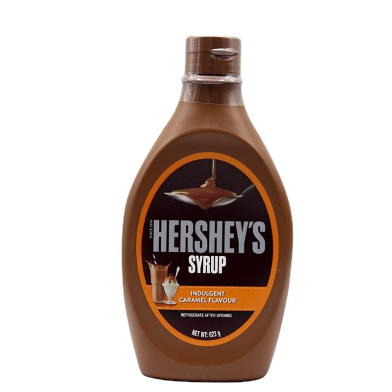 Hershey's Chocolate Flavored Sauce 623g Caramel Sauce Strawberry Chocolate Sauce Original Imported Tea Drink Baking Ingredients