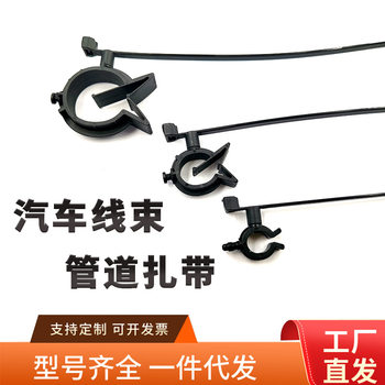 Special Nylon Tie Pipe Buckle Cable Tie for Automobile Electric Vehicle Engine Pipe Water Pipe Clamp with High and Low Temperature Resistance