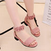 2025 latest girls sandals summer children's female students sandals high heel princess sandals fashion Korean casual shoes