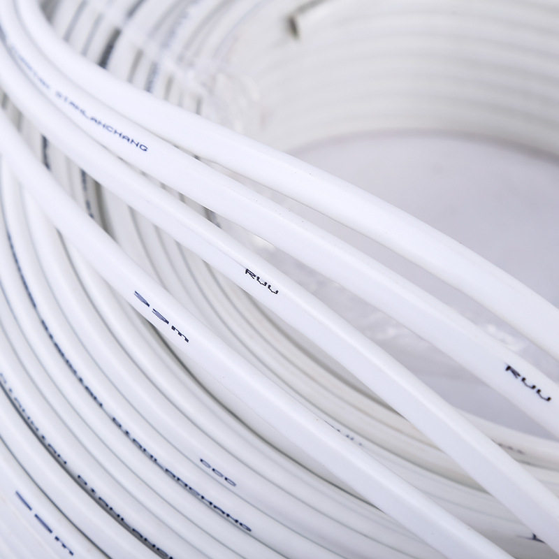 Manufacturers sell white copper soft sheathed wire and cable soft copper wire two-core white flat core sheathed wire