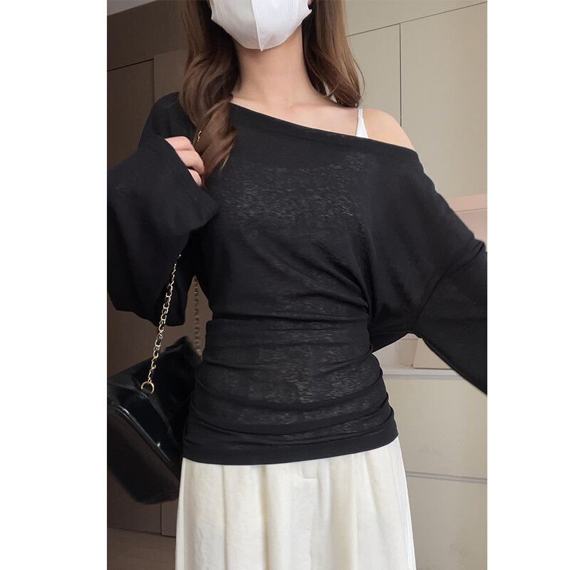 Lightweight Pink Sheer Summer Sweater Plus Size Back Tie Design Waist Cinching Casual Wear for Women OEM Available