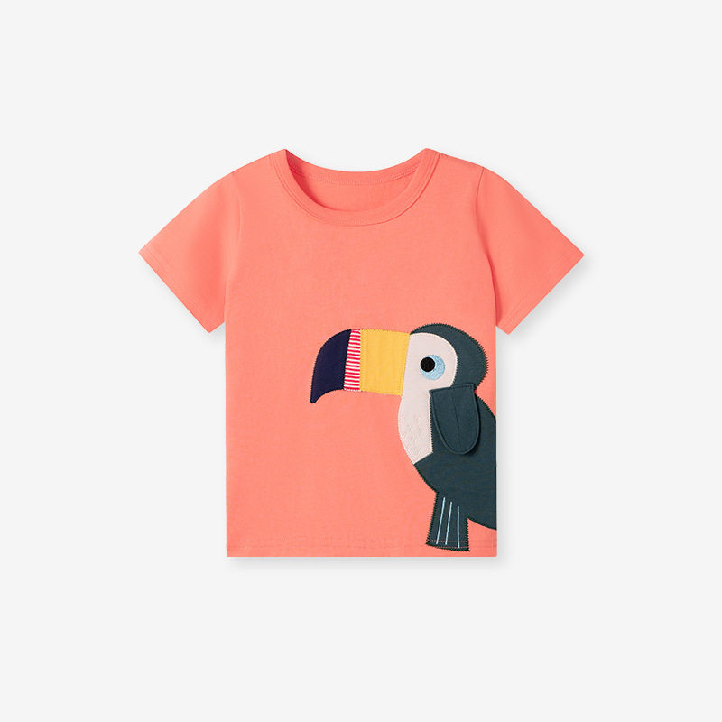 Kids' T-shirt, Summer Short-sleeve Cute Kids' Top, Toddler & Kids' Cotton Children's Clothing