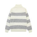 Off-white [a8150 silver high collar striped model]