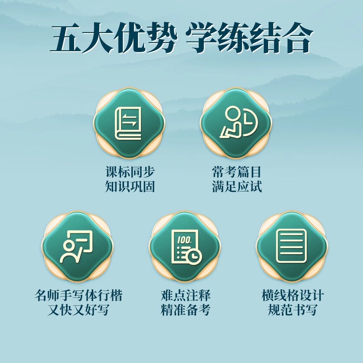 Liu Pin Tang Practice Copybook Junior High School Students Ancient Poetry Xingkai Copybook Chinese People's Education Edition Synchronized High School Entrance Examination Must Memorize Classical Chinese