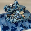Blue + camouflage bag