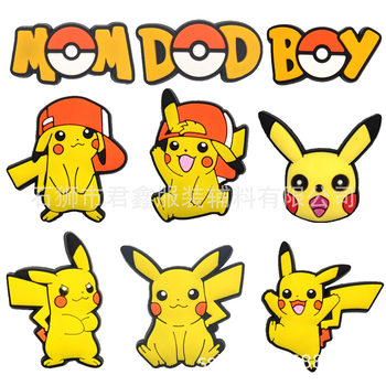 Baokemeng cartoon shoe buckle hole shoes shoes flower shoes decorative buckle Pikachu Pokémon Amazon cross-border