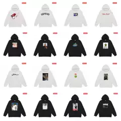 Supreme High-Quality American High Street Style Printed Box Loose Hoodie Pullover Terry Long-Sleeve Sweatshirt Jacket for Men