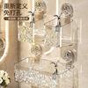 Glacier pattern suction cup storage rack discarded face towel storage box punch-free wall-mounted hanging basket bathroom washstand