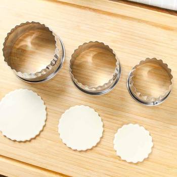 Stainless Steel Dumpling Skin Cutting Tool Set Household Dumpling Making Artifact Round Mold Press Dumpling Skin Knife Maker