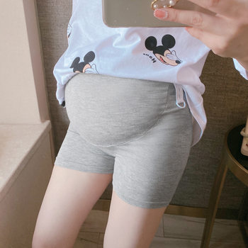 Real Shot Pregnant Women's Bottoming Shorts Three-point Pants Comfortable Safety Pants Pregnant Period Belly Wrapping Pants Modal Bottoming Panties Belly