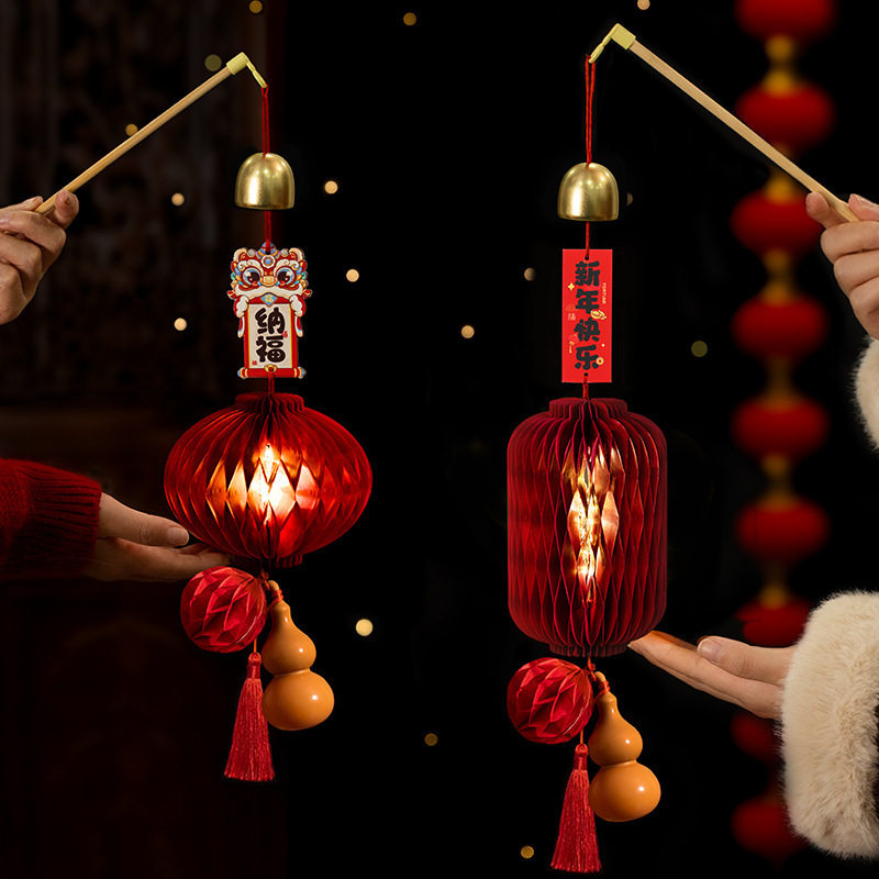 Shangmite 2026 Year of the Horse New Spring Festival Children's Lantern Hanging Decoration New Year Lantern Festival Portable Lantern Pendant 1