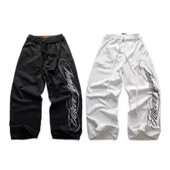 2025 New Foreign Trade Cross-Border Trendy Brand Design Printed Unisex Sweatpants European and American Retro Long Pants Kada Apparel