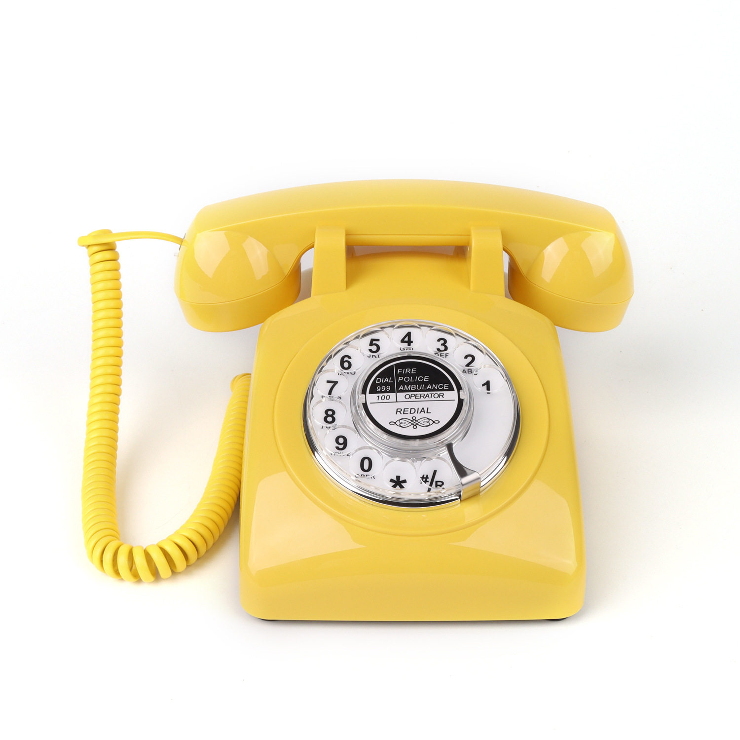 跨境复古电话机按键式電話固定座机客房办公家用酒店仿古电话厂家