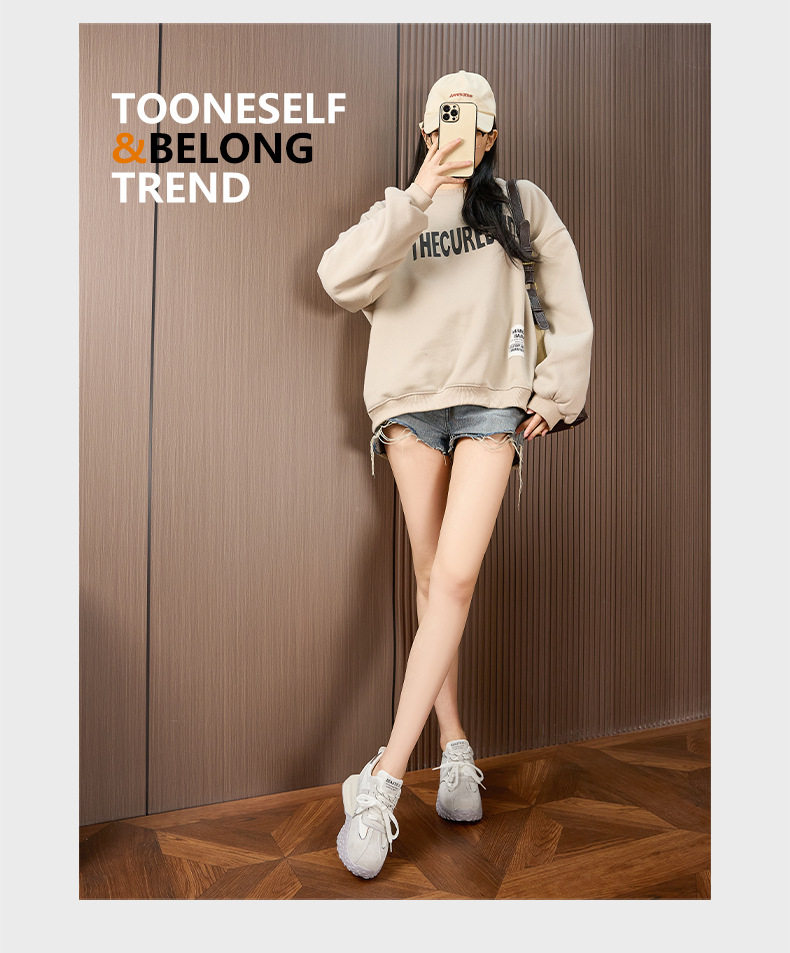 Giày cao gót nữ đế xuồng platform da bò mềm, gót siêu cao 8cm, form tròn, quai ngang, phong cách casual — Hình cầu, Xanh Nil, Len nguyên chất chi tiết 11