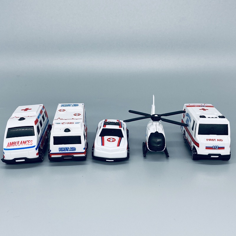 消防车救护车蛋糕烘焙装饰摆件仿真儿童玩具车子男孩生日主题摆件