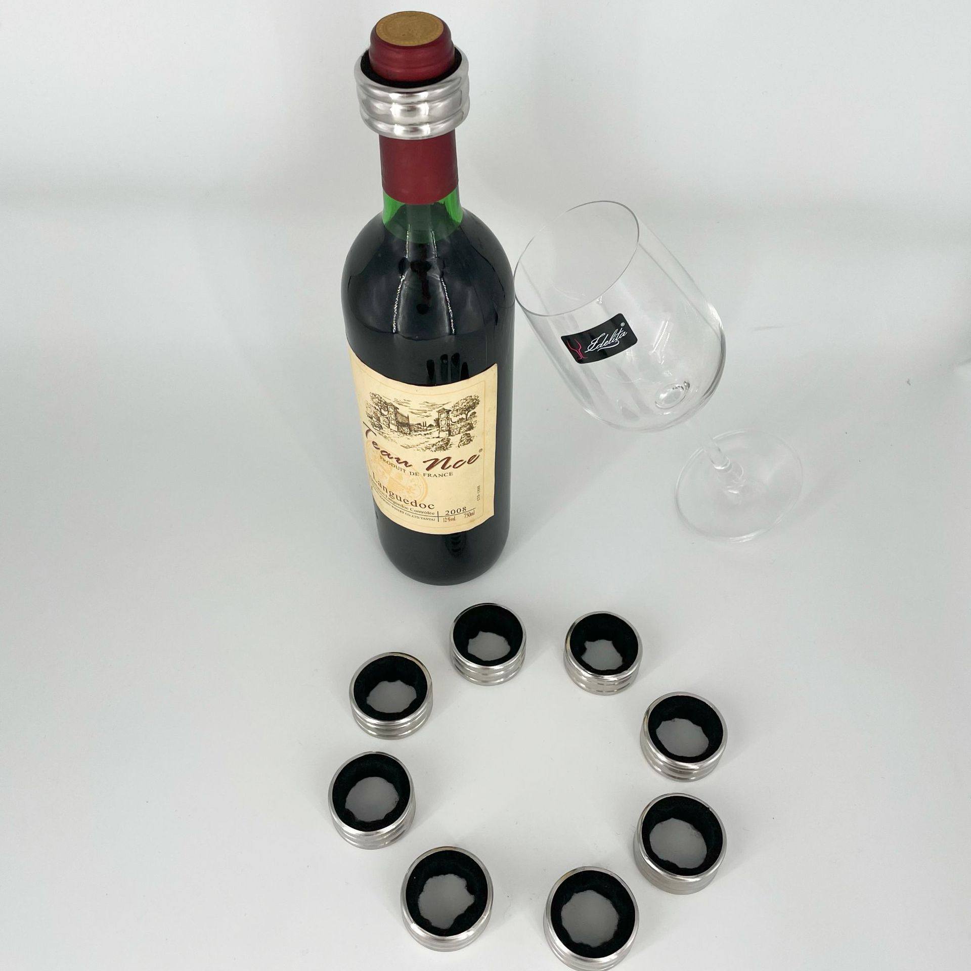 Stainless steel wine ring Red Wine ring wine accessories red wine drip stop ring wine ring metal wine leakproof