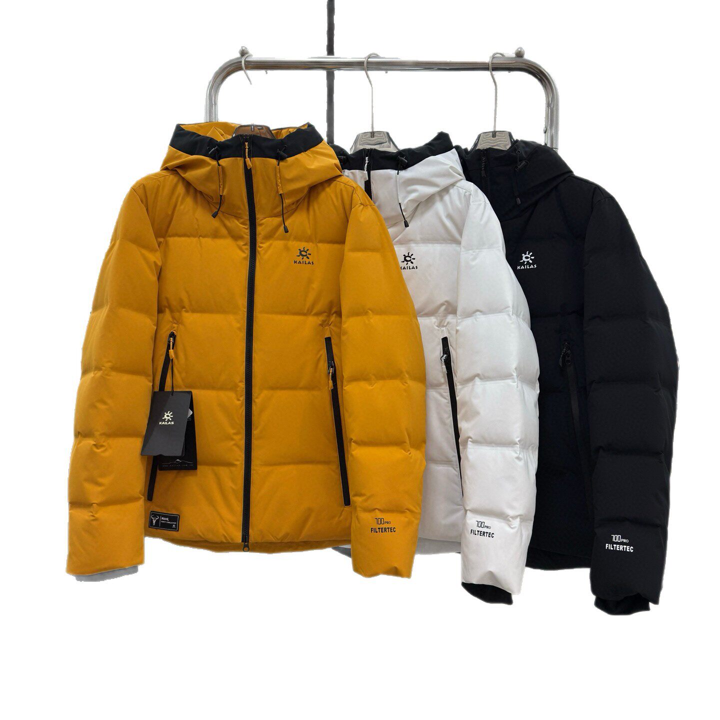 Cross-Border Export Kailasi Couple's Goose down Outdoor Hooded down Jacket, Same Style for Men and Women, Seamless Drop Shipping