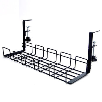 Under-Desk Wire Storage Rack Without Punching, Under-Desk Storage Rack, Wire Storage Rack, Desk Bottom Socket Storage Basket