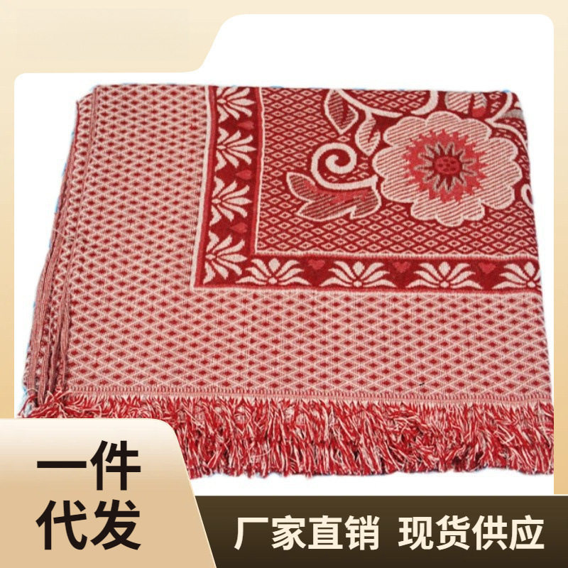 Wholesale Cotton Thread Blanket Sheets Old-Fashioned Cotton Tablecloth Summer Casual Knitted Blanket Thickened Bed
