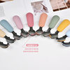 Fruit Scooping Spoon Silicone 316 Stainless Steel Fork Spoon Children's Feeding Tableware Training Set Feeding Supplementary Food