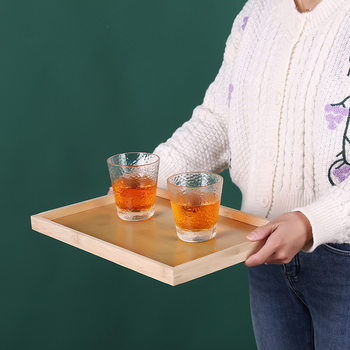 Wooden Tray Japanese Rectangular Bamboo Tray Bread Sushi Hotel Commercial Stall Plate Barbecue Serving Storage Tray