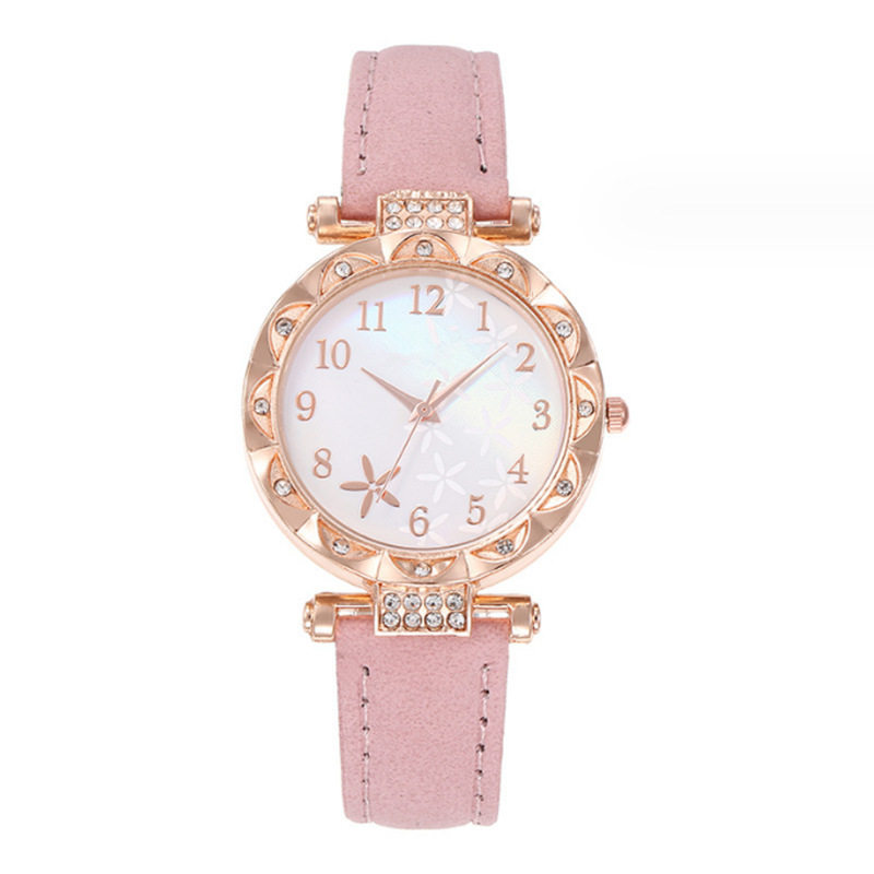 New TikTok Popular Women's Watch Fashion Personality Simple Watch Butterfly Digital Belt Watch suit