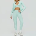 7790 bra + 7790 trousers + 7725 jacket (three-piece set) - mint green
