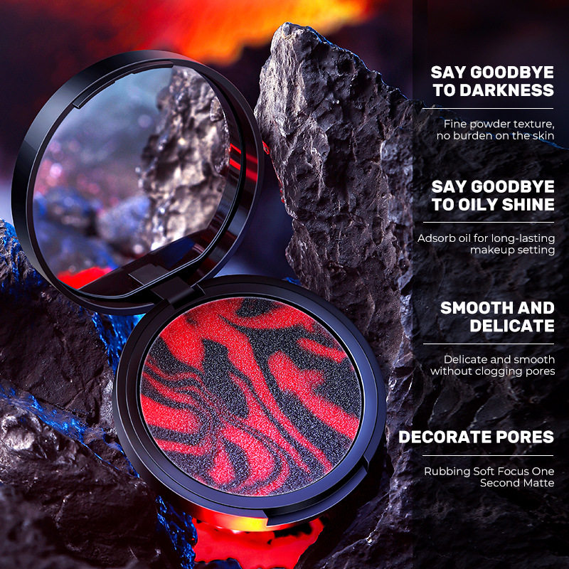 Cross-Border Candy Bella Volcanic Oil Control Setting Powder Frozen Powder-Free Cake Light and Breathable Transparent Powder Cake in Stock