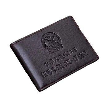 Manufacturer Wholesale Genuine Leather Driver's License Leather Case Motor Vehicle Driving License Cover Document Card Holder Bag Double Page Driver's License Card Holder