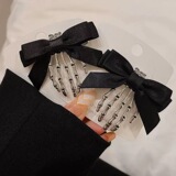 Сяосянфэн Череп Призрачный Коготь Черный бант Заколка для волос Хэллоуин Темный коготь Заколка для волос Головной убор Заколка для волос женская