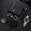 2025 Cross-Border Business Simple and Elegant Pointer Gear Dial Korean Style Buckle Pen Watch 5-Piece Gift Box Set