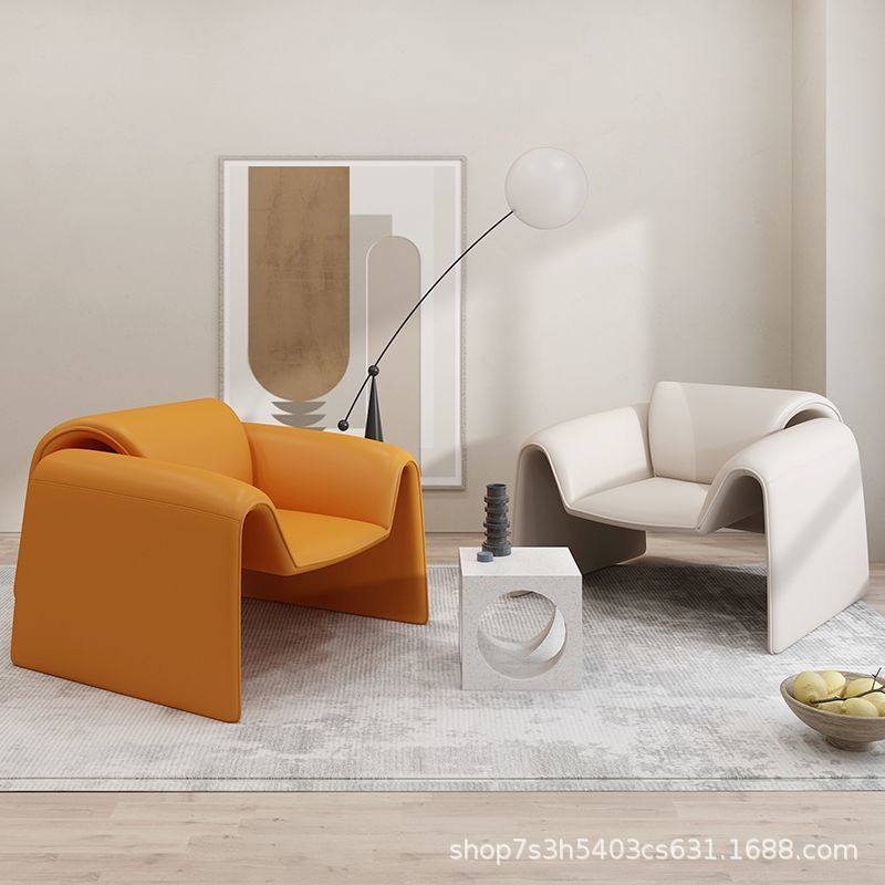 โซฟาเดี่ยวนอร์ดิกอิตาลีโซฟาเดี่ยวอิตาลีเรียบง่ายโรงแรมห้องนั...