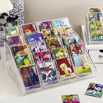 Acrylic Transparent Display Stand Storage Box Sign Millet Peripheral Badge Ladder Storage Rack Multi-Layer Desktop