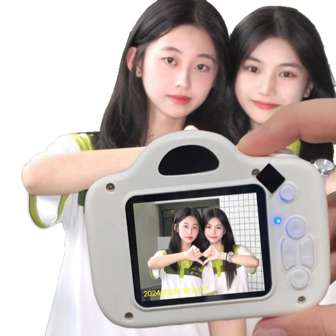 Student Digital Camera for Beginners, Ccd, Children's Birthday Gift, Can Take Pictures and Transfer Them to Mobile Phone, Dual Lens Camera
