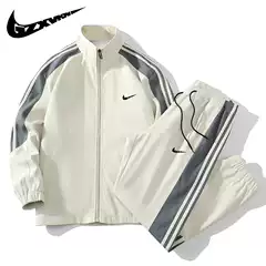 Cross-Border Men's Clothing 2024 Spring Stand-Up Collar Sports Casual Suit Men's Cardigan Jacket Running Fitness Wear Two