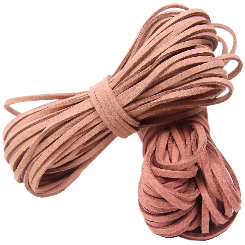 10m Long Korean Velvet Leather Rope Deer Leather Rope Double-sided Velvet Bracelet Necklace Rope Bouquet Strap Imitation Suede